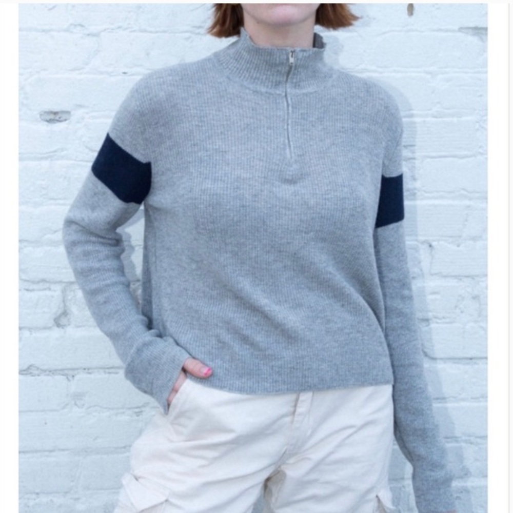 Brandy Melville Casey Sweater Quarter Zip